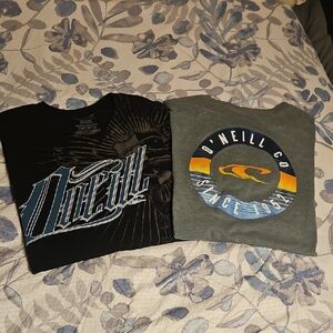 O'Neill Black and Gray Graphic T-Shirts